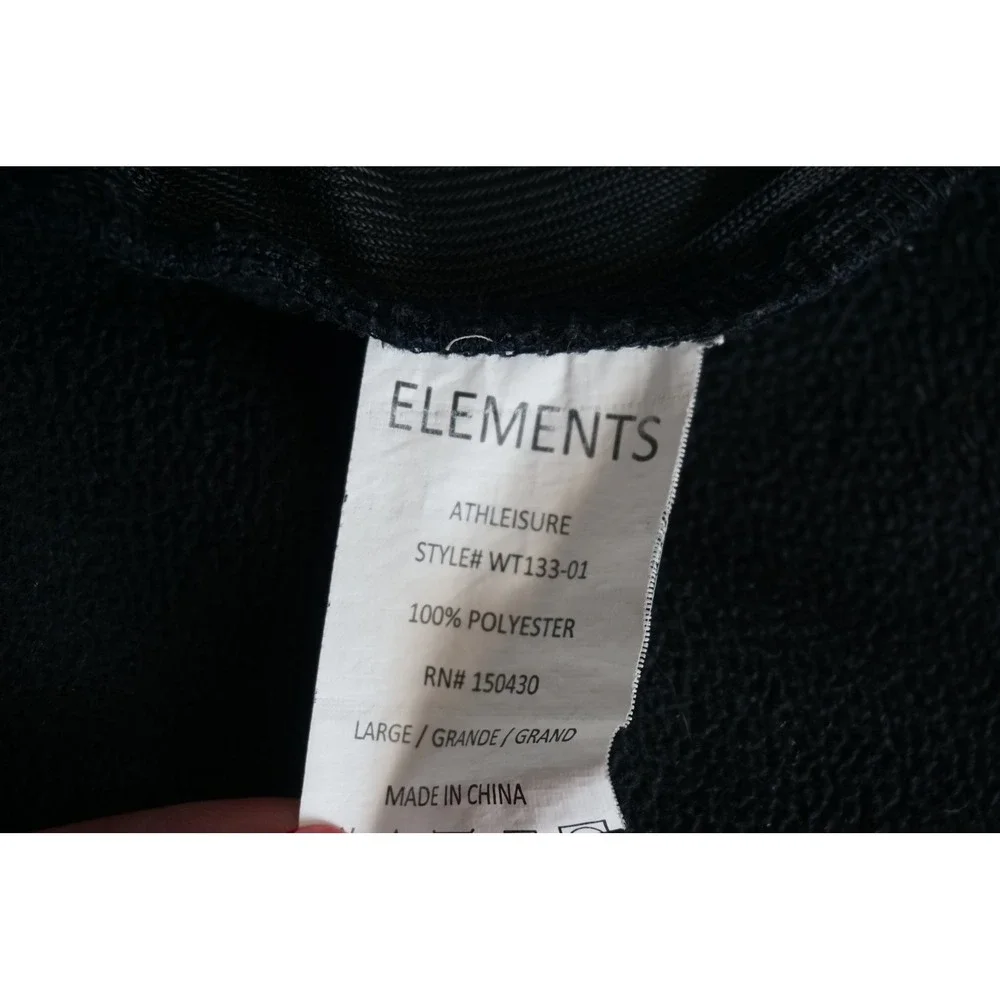 Elements Athleisure Navy Blue Fleece Lined Softshell Hooded Jacket L, WT133-01